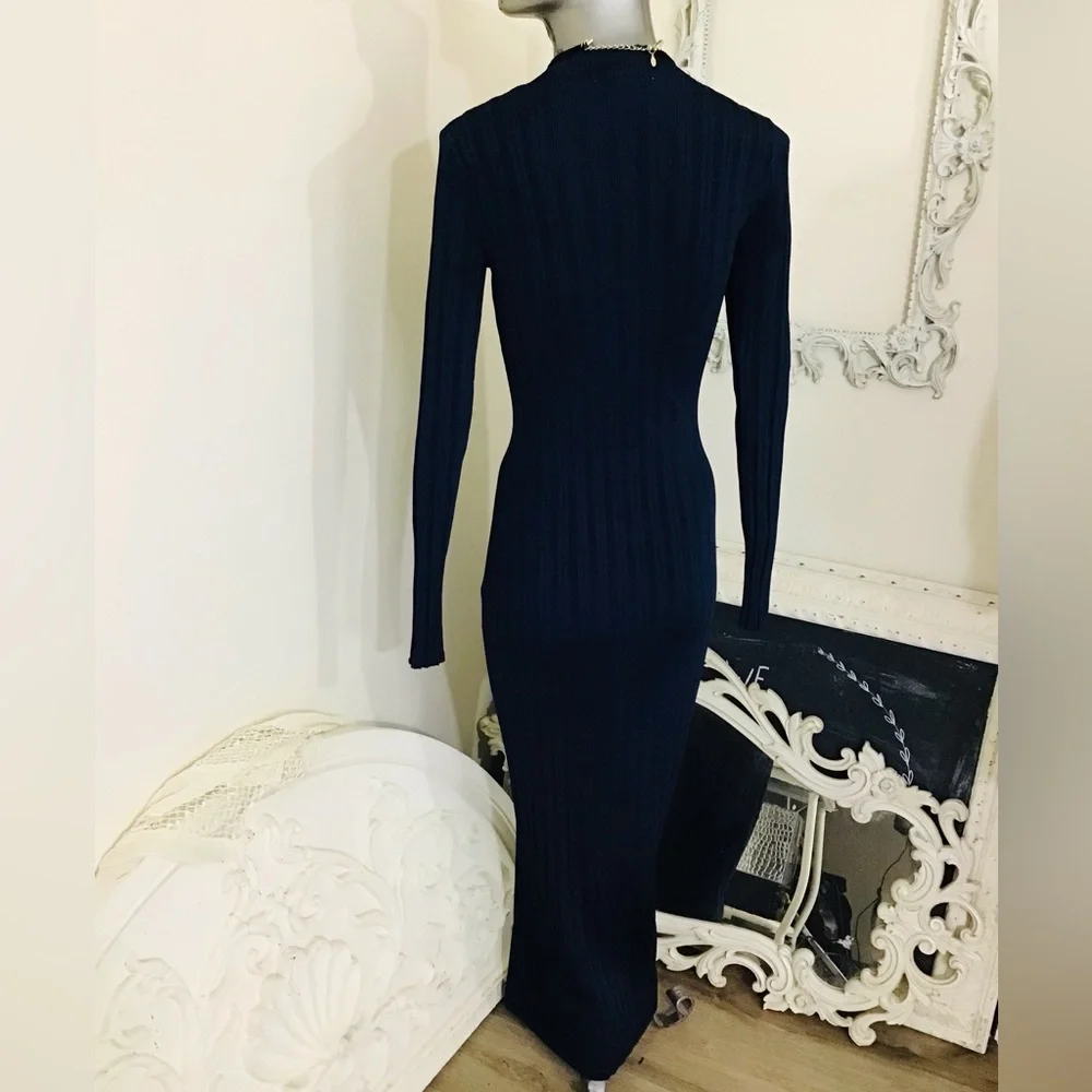 Abercrombie & Fitch Navy Tube Maxi Dress